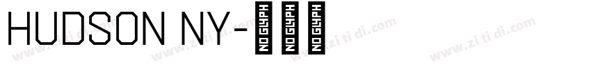 Hudson NY字体转换